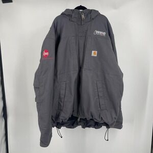 Carhartt Workwear Duck Barn Jacket Coat 0J2207 Outdoors Utility Workwear XL Hood